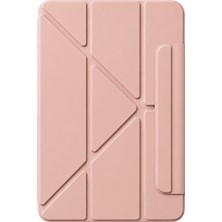 Uray Store Apple iPad 2025 10.9 10.nesil (A16) Edz Manyetik Standlı Tablet Kılıfı - Rose Gold