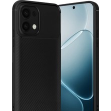 Uray Store Oppo A6 Pro 4g Auto Focus Karbon Kapak - Siyah