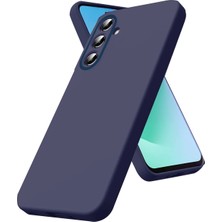 Uray Store Samsung Galaxy S26 Nano Içi Kadife Silikon - Lacivert