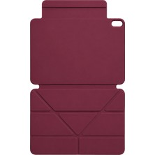 Uray Store Apple iPad 2025 10.9 10.nesil (A16) Edz Manyetik Standlı Tablet Kılıfı - Mürdüm