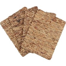 Hype Store Trademark Innovations 16 "x 12" Dikdörtgen Dokuma Iç Mekan Veya Dış Mekan Doğal Su Sümbülü Servis Altlıkları (4'lü Set)