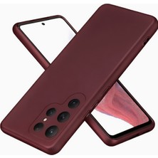 Uray Store Samsung Galaxy S25 Ultra Kılıf First Silikon - Bordo