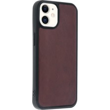 Uray Store Apple iPhone 11 Kılıf Aras Deri Kapak - Bordo
