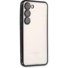 Uray Store Samsung Galaxy S23 Kılıf Razer Lensli Silikon - Siyah