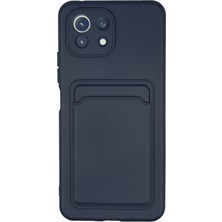 Uray Store Xiaomi Mi 11 Kılıf Kelvin Kartvizitli Silikon - Lacivert