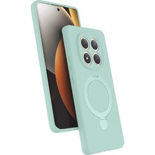 Uray Store Xiaomi Redmi Note 15 Pro 5g Regal Magsafe Standlı Kapak - Su Yeşili