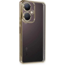 Uray Store Vivo Y27 Kılıf Razer Lensli Silikon - Gold