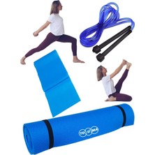 Empressco 3 Parça Pilates Seti: Minder, Direnç Lastiği ve Atlama Ipi