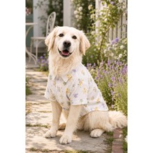 Tail Story Köpek Kıyafeti, Pamuklu Kumaş, Bahar Çiçekleri Desenli Küçük/orta Irklar Için Kedi/Köpek Gömleği