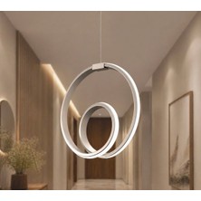 Nehir Hediyelik Nehir Gri Tekli Sarkıt LED Günışığı Ultra Ledli Salon Mutfak Oda Hol Ledli Avize