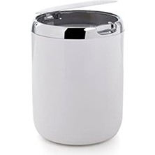 Mabelme Store Plastik Kapaklı Pasifik Çöp Kovası 3lt 15,5 x 20 cm Beyaz