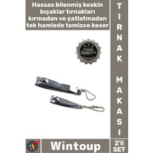 Wintoup #tırnakmakası Paslanmaz Çelik Keskin Manikür Pedikür Hijyenik Kişisel Bakım Tırnak Makası Seti 2'li
