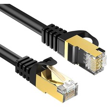 Mabelme Store 3698 3 Metre Metal Uçlu Cat7 10GBPS 600MHZ Lan Ethernet Kablosu - RJ45 26AWG Bakır (3 Metre)