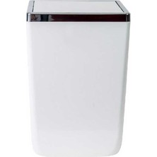 Mabelme Store Kapaklı Kova, Plastik/çelik, 6 Lt, 175 x 175 x 260 Mm, Beyaz