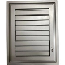 Svoria Store Mey Ithalat® Plastik Menfez 35X55 Gümüş Banyo Wc Havalandırma