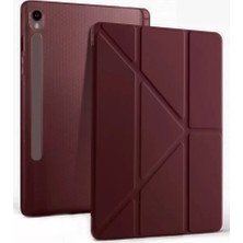 Stylmenplus Newface Samsung Galaxy Tab S10 Fe Plus 13.1 Kalemlikli Mars Tablet Kılıfı - Mürdüm