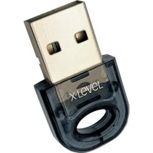 X-Level Bluetooth 5.1 USB Adaptör Dongle Kablosuz Alıcı Verici Pc Laptop Için Bluetooth USB Dongle Kulaklık Hoparlör Klavye Mouse Gamepad Bağlantı Aparatı 15M Kablosuz Bağlantı | Xotg 6717
