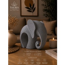 Triora Design Aura Fil Obje – Modern Minimalist 3D Dekoratif Fil Biblo | Premium Ev & Ofis Dekoru | Pla Tasarım Heykel | 17 x 20 cm