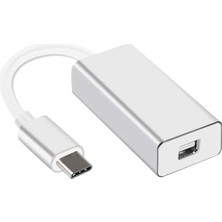 Type-C To Mini Displayport Adaptör – 4K UHD 60Hz Görüntü Aktarımı, Tak-Çalıştır, Laptop, Tablet ve Monitör Bağlantısı Için Alüminyum Gövdeli Type-C Dönüştürücü Kablo