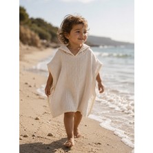 Heianmono 4 Kat Çoban Dikişli Müslin Bebek / Çocuk Pançosu - Taş Rengi