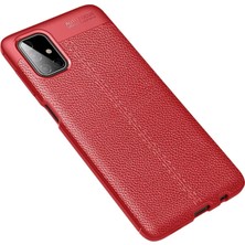 Newface Samsung Galaxy M51 Kılıf Auto Focus Kapak - Kırmızı