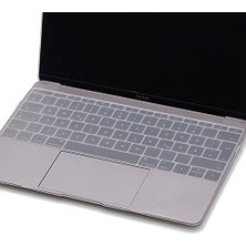MacBook Klavye Koruyucu A1534 A1708 Uyumlu Ingilizce Baskılı Silikon Klavye Koruyucu Uk Enter Şeffaf