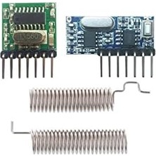 RX480-E 4 Kanal Antenli 433MHZ Rf Alıcı Verici Learning Code Receiver Uyumlu