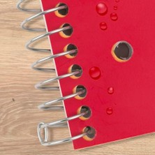 Five Star Spiral Defter + Çalışma Uygulaması, 5 Konu, Kolej Çizgili Kağıt, Mürekkep Kanamasıyla Mücadele, Suya Dayanıklı Kapak, 200 Yaprak, Kırmızı (72077)
