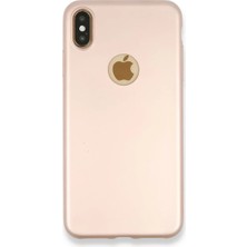 Newface Apple iPhone Xs Max Kılıf First Silikon - Rose Gold
