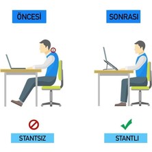 Metal Laptop Tablet iPad Dizüstü Bilgisayar Standı 7-17.3 Inç Tüm Cihazlar Için 7 Seviye Yükseklik Ayarı Taşınabilir Kaymaz Laptop Yükseltici Havalandırmalı Soğutma Katlanabilir Masaüstü Standı