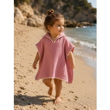 Heianmono 4 Kat Çoban Dikişli Müslin Bebek / Çocuk Pançosu - Pembe