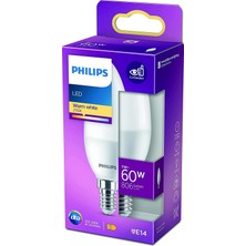 LED 60W B38 E14 Mum Tipi Sarı Işık Dim Edilmez Ampul Tekli Paket