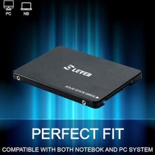 Leven JS600 2.5 '' SSD 480GB Dahili Katı Hal Sürücüsü, Dizüstü Bilgisayar ve Pc Masaüstü Bilgisayarlarıyla Uyumlu-Yeni Sürüm