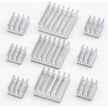 Rodevino 9 Parça Alüminyum Mini Soğutucu Seti 14X14 9x9 Çip Mosfet Entegre Soğutucu