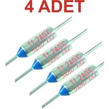 Rodevino 4 Adet 240 Derece Termik Sigorta 250V 10A TF240C Thermal Fuse