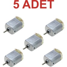 Rodevino 5 Adet 3V-6V Dc Motor Mini Deney Motoru Oyuncak Robot Proje Arduino