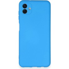 Drop Tedarik Samsung Galaxy A04 Kılıf Nano Içi Kadife Silikon - Mavi