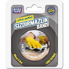 Boss Tape Firin Kenari Seffaf Sizdirmazlik Bandi, 30 mm x 3 M, Seffaf