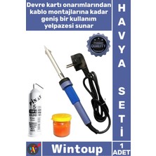 Wintoup #havyaseti Profesyonel Elektronik Onarım Seti Kaliteli Lehim Kalem Havya 40 W 3 Parça Şık Özel Set