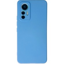 Uray Store Xiaomi Mi 12 Lite Kılıf Nano Içi Kadife Silikon - Mavi