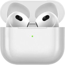 Uray Store Movenchy Airpods Tesna Buds 4 Aktif Gürültü Engelleyici Özellikli Bluetooth Kulaklık - Beyaz