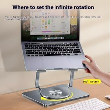 Taşınabilir Katlanabilir Folding Alüminyum Notebook Stand Alüminyum Ayarlanabilir Açı ve Katlanabilir Portatif Rahat Kullanım 11 Inç 17 Inç Dizüstü Bilgisayar ve Laptop Stant | L98C