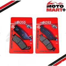 Motomart+ Yamaha X-Max 250 (2011-2013) Abs Siz Ön ve Arka Balata Takımı Yarı Sinterli BTK00165