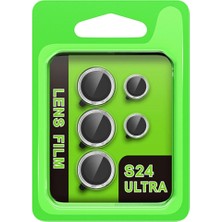 Drop Tedarik Samsung Galaxy S24 Ultra Raze Metal Kamera Lens - Gümüş
