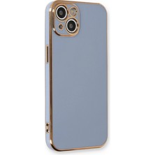 Uray Store Apple iPhone 13 Kılıf Volet Silikon - Mavi
