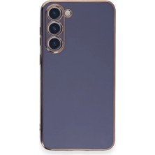 Uray Store Samsung Galaxy S23 Plus Kılıf Volet Silikon - Mavi