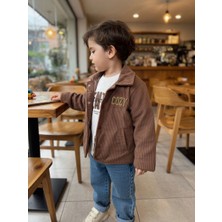Beyzco Kids Erkek Çocuk Kadife Ceketli 3lü Takım