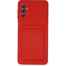 Uray Store Samsung Galaxy A14 4g Kılıf Kelvin Kartvizitli Silikon - Kırmızı