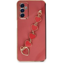 Uray Store Samsung Galaxy A14 4g Kılıf Esila Silikon - Kırmızı