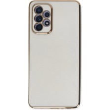 Uray Store Samsung Galaxy A52 Kılıf Volet Silikon - Beyaz